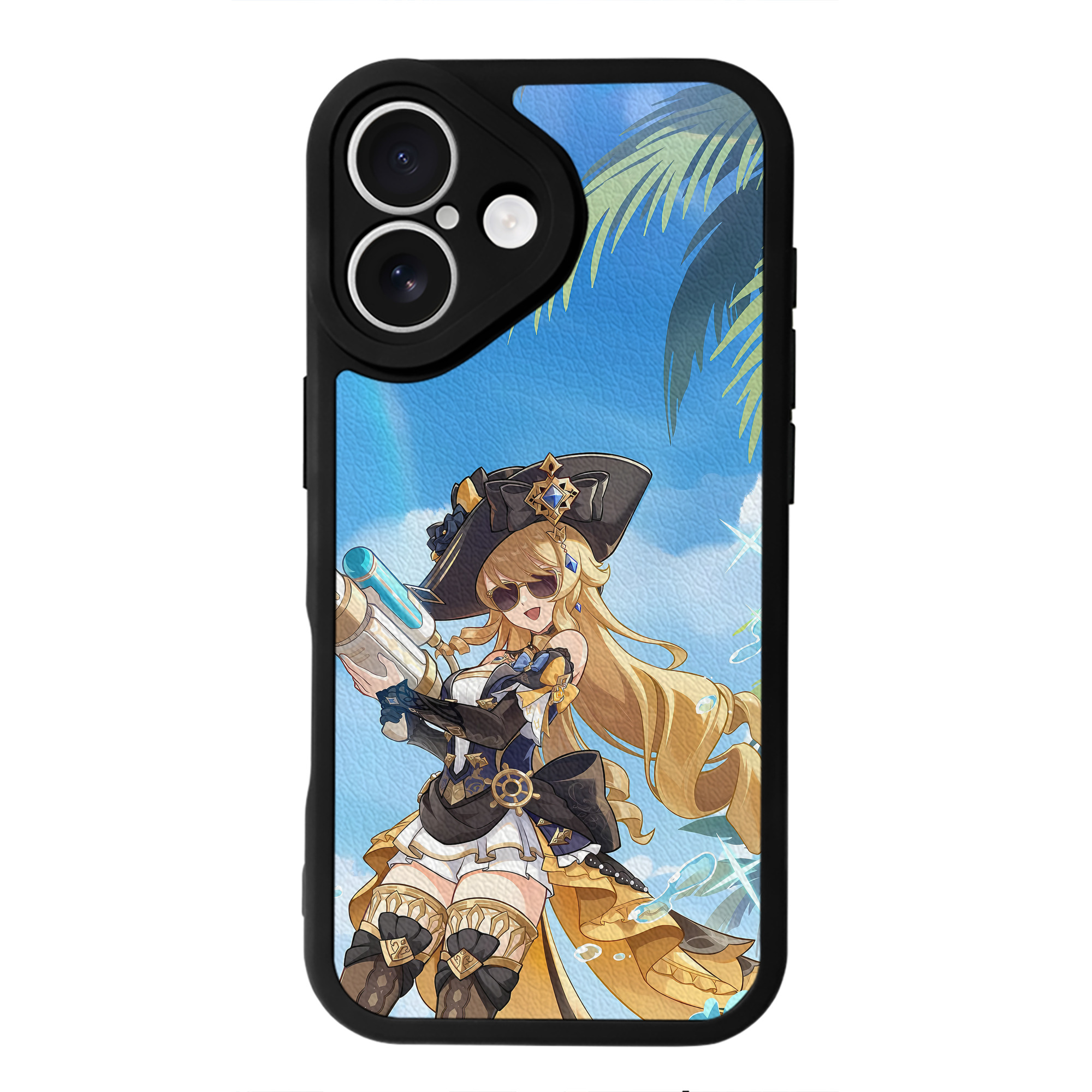 げんし神 genshin 【iPhone 16シリーズ対応】シリコンスマホケース（レザー調） 材質：シリコン